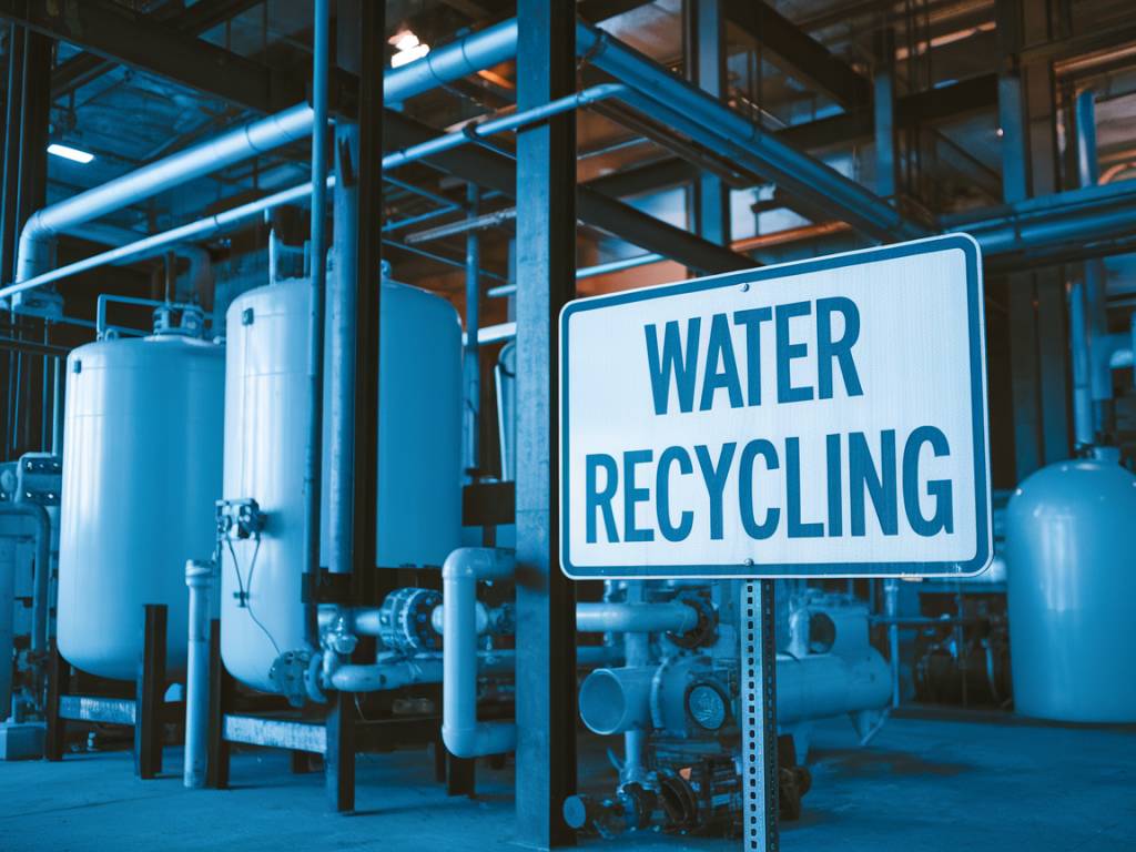 How can industries improve water recycling practices?